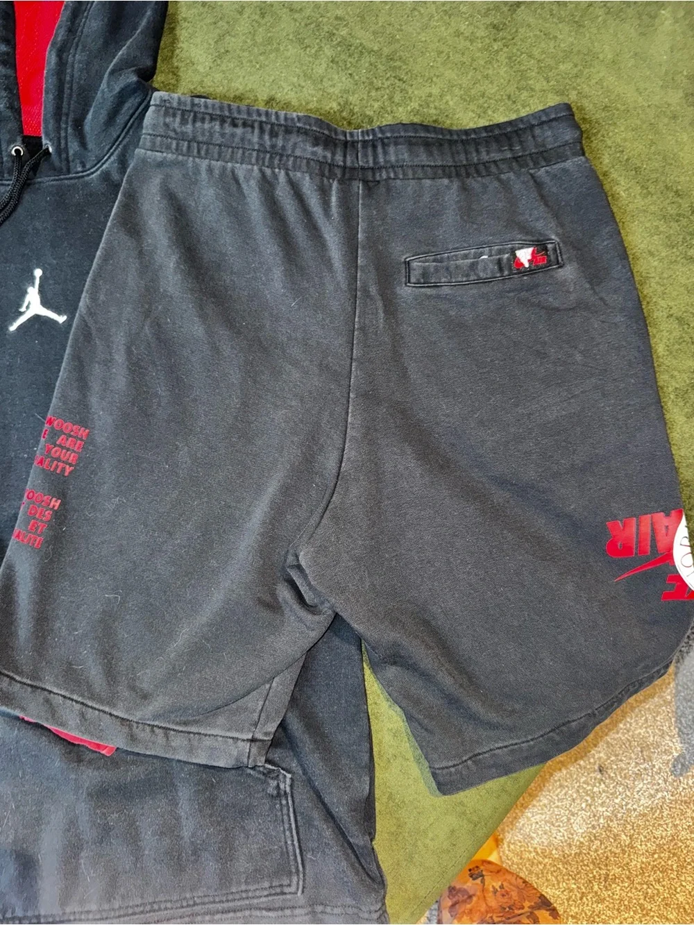 Nike Air Jordan Wings Jumpman Men's Pull Over Hoodie and Shorts
